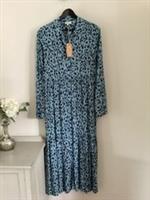 BNWT Ladies Fat Face Duck Egg Blue Emma Dappled Mark Make Dress, UK 10, - 10 Regular