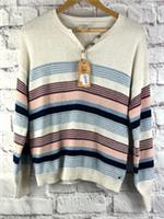 Fat Face Size 6 Oversized Stripe Button Jumper BNWT (FP128F11) - 6 Regular