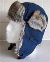 MEN'S / OLDER BOYS ~ FAT FACE ~BEANIE FLAP HAT~ BLUE ~ FAB 'N' FUNKY' ~BNWT