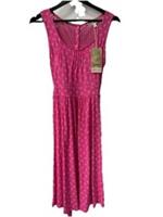 BNWT Ladies Fat Face Pink Patterned Jersey Dress, UK Size 8/10 Tagged - 10 Regular