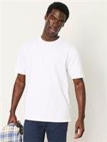 FatFace Alton Mens White Heavyweight T-Shirt Relaxed Fit 100% Cotton Large - L Regular