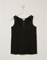 Fat Face Women's Hallie Lace Sleeveless Vest Black - 8 Regular