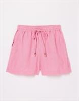 Fat Face Women's Flippy Linen Summer Comfy Lightweight Shorts In Pop Pink - 22 Regular