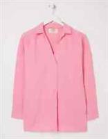 Fat Face Women's Pink Long Sleeve Saunton Linen Shirt - 6 Regular