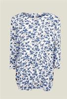 Ex Fat Face Womne's 3/4 Sleeve Tulip Songbirds Top in Ivory Mix Floral print Su - 6 Regular