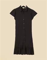 Ex Fat Face Women's Short Sleeve Jersey Shirt Dress in Black - 14 Regular