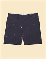 Ex Fat Face Women's Embroidered Chino Shorts in Navy - 10 Regular