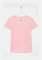 Ex Fat Face Women's Short Sleeve Organic Cotton T-Shirt In Pink - 10 Regular