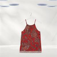 Ex Fat Face Womens Skye Sunkissed Paisley Floral Cami Top in Red (Defect) - 10 Regular