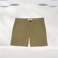 Ex Fat Face Womens Padstow Utility Chino Shorts in Olive Green (Defect) - 22 Regular