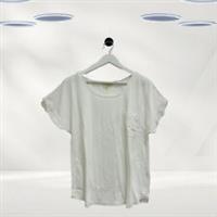 Ex Fat Face Womens Short Sleeve Chest Pocket Top in White (Defect) - 20 Regular