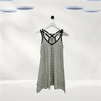 Ex Fat Face Womens Sleeveless Stripe Tunic in Ivory (Defect) - 14 Regular