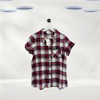 Ex Fat Face Women's Family Check Night Shirt in Red - 8 Regular