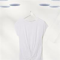 Ex Fat Face Womens Evie Twist Front Top in White (Defect) - 22 Regular