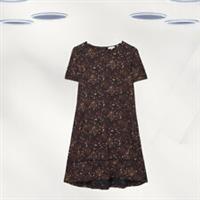 Ex Fat Face Women's Simone Jersey Dress in Navy Dot - 16 Regular