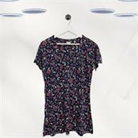 Ex Fat Face Women's Short Sleeve Jersey Floral Tunic in Navy - 12 Regular