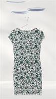 Ex Fat Face Women's Short Sleeve Iris Floral Jersey Dress in Ivory (Defect) - 10 Regular