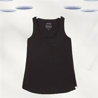 Ex Fat Face Womens Sleeveless Kirsty Organic Cotton Vest in Black - 10 Regular