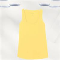 Ex Fat Face Womens Sleeveless Summer Organic Cotton Vest in Yellow - 14 Regular