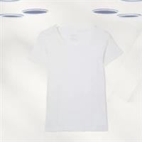 Ex Fat Face Women's Short Sleeve Keira Organic Cotton T-Shirt In White - 20 Regular