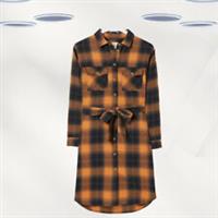 Ex Fat Face Women's Long Sleeve Check Shirt Dress in Multi - 12 Regular