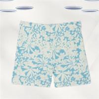 Ex Fat Face Women's Linen Blend Print Shorts in Blue Floral (Defect) - 8 Regular