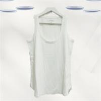 Ex Fat Face Womens Sleeveless Summer Organic Cotton Vest in White - 22 Regular
