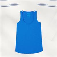 Ex Fat Face Womens Sleeveless Kirsty Organic Cotton Vest in Blue (Defect) - 6 Regular