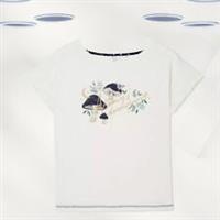 Ex Fat Face Women's Always Dreaming Graphic T-Shirt in Ivory (Defect) - 10 Regular