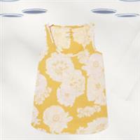 Ex Fat Face Womens Sleeveless Blooms Summer Vest in Yellow (Defect) - 8 Regular