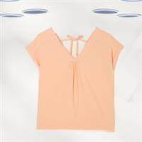 Ex Fat Face Women's Short Sleeve Sadie Blouse in Orange (Defect) - 12 Regular