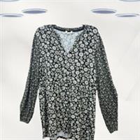 Ex Fat Face Women's Long Sleeve Floral Top in Black - 12 Regular