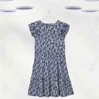 Ex Fat Face Women's Short Sleeve Geo Print Jersey Dress in Navy (RRP £49.50) - 12 Long