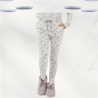Ex Fat Face Women's Bird Pyjama Lounge Leggings in Cream Ivory (Defect) - 18 Regular