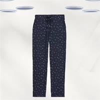 Ex Fat Face Women's Lightweight Jersey Star Bottoms in Navy (Defect) - 8 Regular