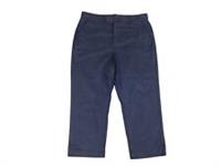 Fat Face UK 12 Farnham Crop Chino Trousers Navy Blue Cotton Blend Casual - 12 Regular