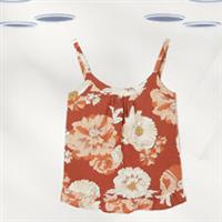 Ex Fat Face Women's Sleeveless Linear Bloom Cami Top in Brown(Defect) - 8 Regular