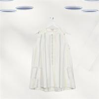 Ex Fat Face Womens Amelia Stripe Longline Top in Ivory (Defect) - 12 Regular