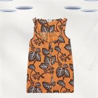 Ex Fat Face Womens Sleeveless Summer Floral Vest in Orange - 8 Regular