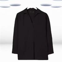 Ex Fat Face Womens 3/4 Sleeve Saunton Linen Shirt in Black - 12 Regular
