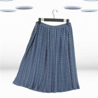 Fat Face Women's Perrie Oriental Pleated Tile Print Skirt in Blue - 16 Regular