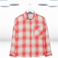 Ex Fat Face Womens Long Sleeve Cotton Shirt in Red Check (Defect) - 12 Regular