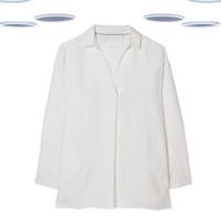 Ex Fat Face Womens 3/4 Sleeve Saunton Linen Shirt in White - 12 Regular