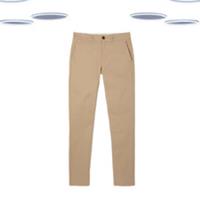 Ex Fat Face Womens Garment Dyed Devon Chinos Trouser In Stone Brown - 8 Long