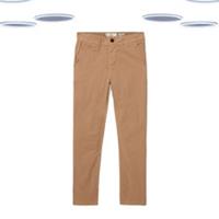 Ex Fat Face Womens Garment Dyed Devon Chinos Trouser In Natural Brown - 18 Short
