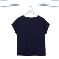 Ex Fat Face Women's Linen Blend Pocket Popover Top In Indigo Navy - 8 Regular