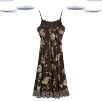 Ex Fat Face Women's Midi Dress Black Alissia Oriental Garden Sleeveless - 12 Regular