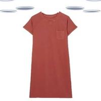 Ex Fat Face Womens Dress Rust Red Short Sleeve Sadie Sweat Jersey - 10 Regular