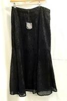 BNWT Ladies FAT FACE Black Velvet Spot Nylon Skirt UK10 - CG C78