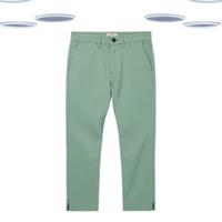 Ex Fat Face Womens Trousers Teal Gree Farnham Crop Chinos Cotton - 10 Regular